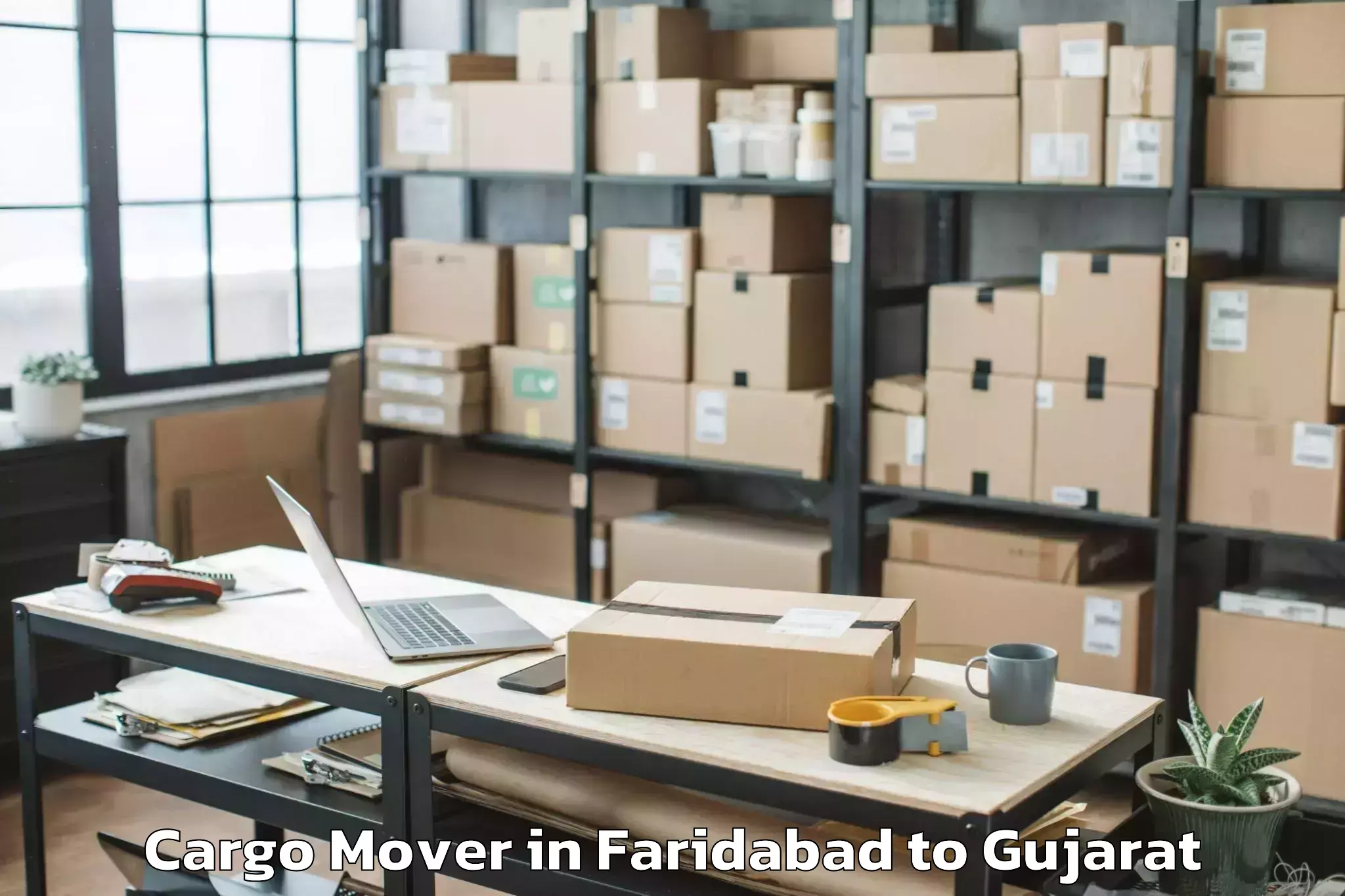 Efficient Faridabad to Visnagar Cargo Mover